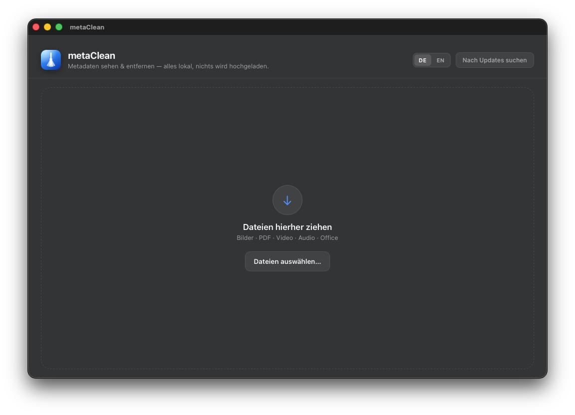 metaClean App